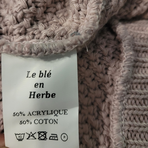 Le Ble en Herbe Cape Ponch All Natural Size 2 Light pink - Picture 8 of 9